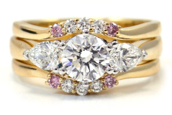 pink-diamond-wedding-ring-set-sunshinecoast