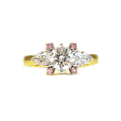 white-pink-diamond-engagement-ring